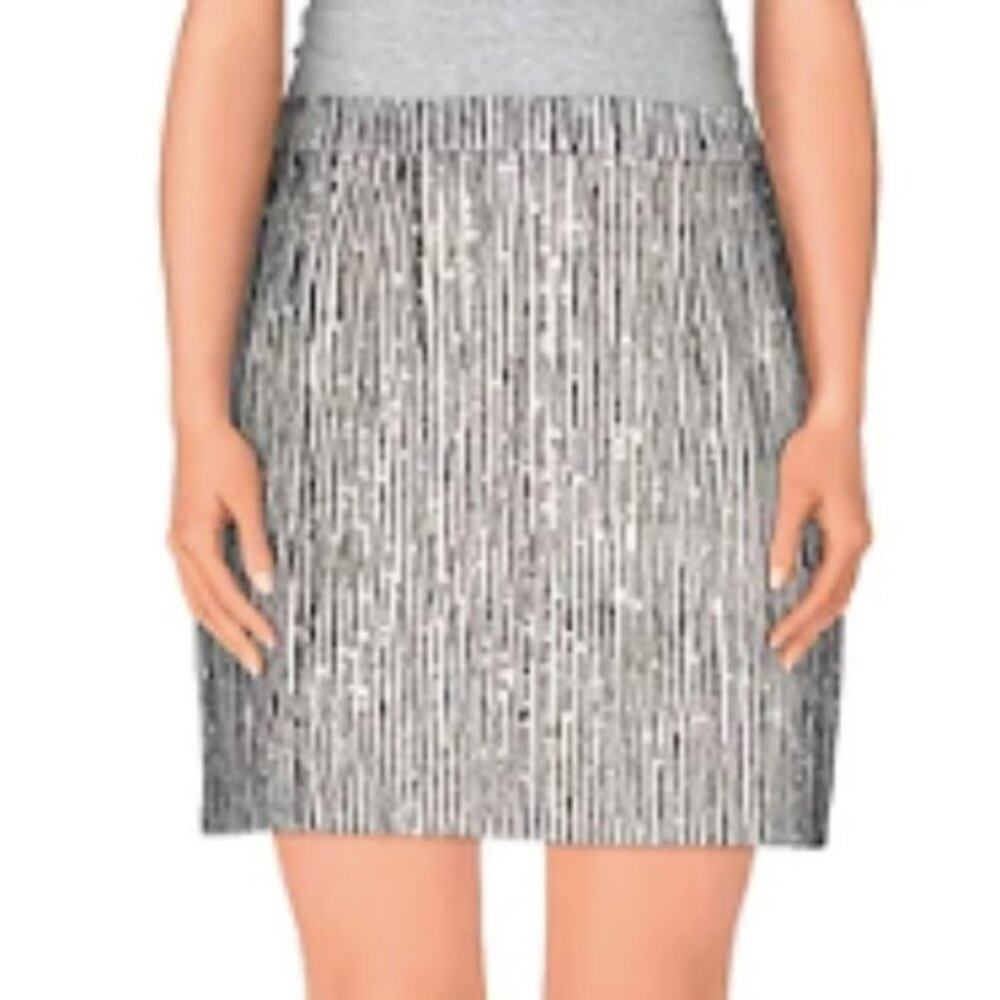 Balenciaga striped min skirt black and white size 6